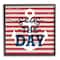 Stupell Industries Seas The Day Americana Anchor & Flag Phrase Framed Giclee Art